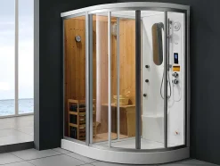 Duche De Canto Spa-Termas-Sauna Haumea - L157 X P110 X A215 Cm Canto Esquerdo