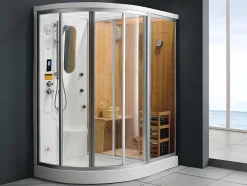 Duche De Canto Spa-Termas-Sauna Haumea - L157 X P110 X A215 Cm Canto Direito