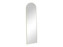 Espelho Arqueado De Pousar Em Metal L50 X A170 Cm Dourado - Mailen