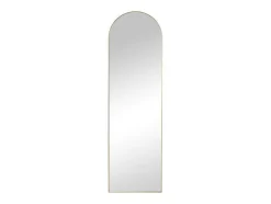 Espelho Arqueado De Pousar Em Metal L50 X A170 Cm Dourado - Mailen