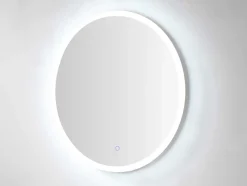 Espelho De Casa De Banho Redondo E Iluminação Com Leds Daniela - C 60 X A 60 Cm