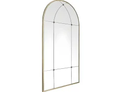 Espelho Estilo Janela Vintage Em Metal De C. 80 X A. 150 Cm Cor Dourado Antigo - Palmyre