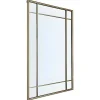 Espelho Estilo Vitral Vintage Em Metal De C. 80 X A. 120 Cm Cor Dourado Antigo - Anias