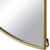 Espelho Semicirculo Design Em Metal C50 X A100 Cm Dourado - Gavra