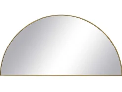 Espelho Semicirculo Design Em Metal C50 X A100 Cm Dourado - Gavra