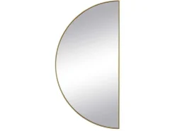 Espelho Semicirculo Design Em Metal C50 X A100 Cm Dourado - Gavra