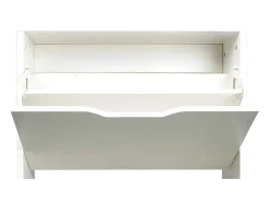 Estante Branca De 2 Prateleiras Com Pés Em Madeira De Pinho Da Nordic Design
