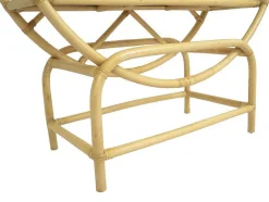 Estante Com 3 Prateleiras Em Rotim E Bambu Cor Natural - Setha