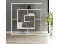 Estante Labirent, Branco, 125X22X129 Cm, Epikasa