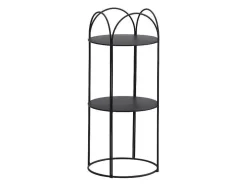 Estante, 2 Prateleiras Metal Preto - Graziela