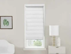 Estore Enrolador Dia/Noite Em Poliester - 60 X 180 Cm - Branco - Barili
