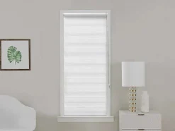 Estore Enrolador Dia/Noite Em Poliester - 60 X 180 Cm - Branco - Barili