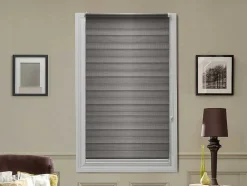 Estore Enrolador Dia/Noite Em Poliester - 90 X 180 Cm - Cinza - Barili