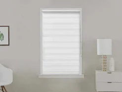 Estor Enrolavel Dia/Noite Em Poliester - 90 X 180 Cm - Branco - Barili
