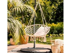 Estosa - Cadeira De Balanco Jane Round Hammock Garden