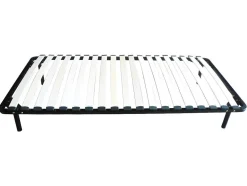 Estrado De Ripas Para Montar 90 X 200 Cm - 19 Ripas - Com Pe - Preto