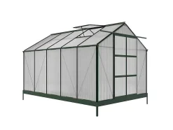 Estufa De Jardim Em Policarbonato De 9 M Corolle Ii Com Base - Verde