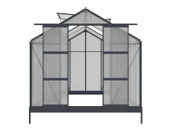 Estufa De Jardim Em Policarbonato De 7.5 M Greenea Ii Com Base - Antracite