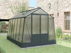Estufa De Jardim Policarbonato 9,1 M Com Base Antracite - Asarina