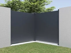 Extensao De Cerca De Pousar A182 X L178,3 Cm Aluminio Antracite - Otavio