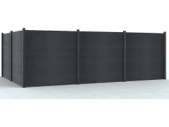 Extensao De Painel De Vedacao Em Composito Para Enterrar No Chao Enola A.180 Cm - Antracite