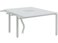 Extensao Para Mesa De Escritório De 2 Péssoas Branco C120 Cm - Downtown