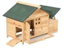 Galinheiro Em Madeira Com Poedouro Para 2 Galinhas C. 106 X L. 64 X A. 71 Cm Natural - Anser
