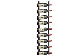 Garrafeira De Parede, 9 Garrafas, L19 X A92 Cm Metal Preto - Routal