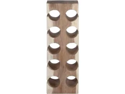 Garrafeira Em Madeira De Suar Para 10 Garrafas De C. 19 X L. 27 X A. 70 Cm Cor Natural - Cagayan