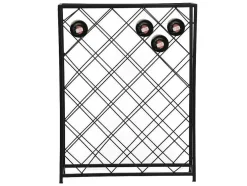 Garrafeira, 32 Garrafas, L55 X A71 Cm Metal Preto - Bolinar