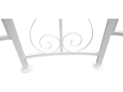 Gazebo De Jardim Em Metal Estilo Ferro Forjado D300 X A290 Cm Branco - Tilcara
