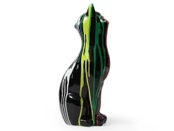 Grande Estátua De Gato Em Resina C24 X L13 X A53 Cm Multicolor - Miniria