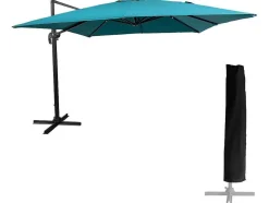 Guarda-Chuva Molokai Quadrado 3X3M Azul + Tampa