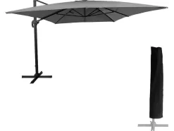 Guarda-Chuva Molokai Rectangular De 3X4M Cinzento + Tampa