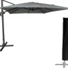 Guarda-Chuva Offset Molokai Quadrado 3X3M Cinza + Tampa