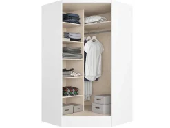 Guarda-Roupa De Canto Com 2 Portas C101 Cm Branco - Aurali