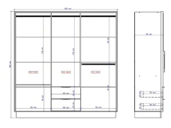 Guarda-Roupa 6 Portas E 2 Gavetas C162 Branco - Feova