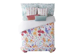 Housse De Couette 100% Coton 1 Piece Multicolor Floral 200X240