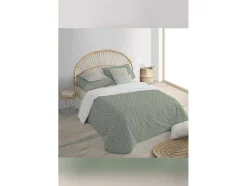 Housse De Coussin 100% Coton 1 Piece Vert Moderne Imprime 30X50