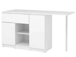 Ilha Central De Cozinha Com 2 Portas, 1 Gaveta E 2 Nichos, Branco - Tunori