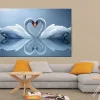 Impressao Em Tela Cisne, Multicolorido, 150X3X100 Cm, Epikasa