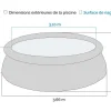 Intex 28132Np - Piscina Redonda Easy Set Com Bomba Filtro, 366X76 Cm