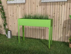 Jardineira Com Pernas Em Aco Verde C100 X L30 X A80 Cm - Ygos