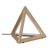 Lampada De Mesa Trigonon, Carvalho, Cromo, Antracite, 42X42X29,5 Cm, Epikasa