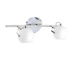 Lampada De Parede Ida, Cromio, Branco, 42X22X13 Cm, Epikasa