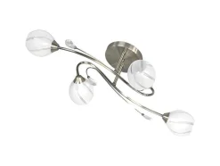 Lampada De Suspensao Alanis, Latao, Branco, 79X40X23 Cm, Epikasa
