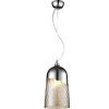 Lampada De Suspensao Daga, Transparente, Cromado, 18X18X131 Cm, Epikasa