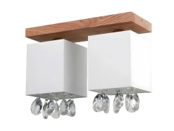 Lampada De Tecto Jonna, Carvalho, Branco, Transparente, 35X13,5X23,5 Cm, Epikasa