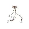 Lampada De Tecto Jordan, Latao, Branco, 55X55X54 Cm, Epikasa