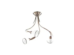 Lampada De Tecto Jordan, Latao, Branco, 55X55X54 Cm, Epikasa